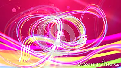 Arty colorful strokes spin optimistically Stock Photo