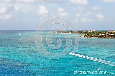 Aruba coastline Stock Photo