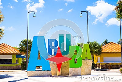 Aruba Sign Stock Photo