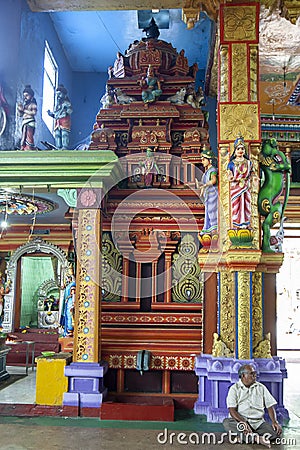 Arulmihu Sri Muthumariamman Thevasthanam Hindu Temple. Editorial Stock Photo