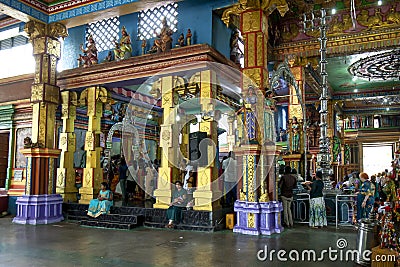 Arulmihu Sri Muthumariamman Thevasthanam Hindu Temple. Editorial Stock Photo