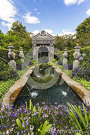 Arundel castle gardens Stock Photo