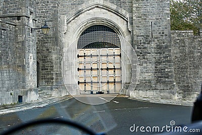 Arundel Castle Sussex portcullis Stock Photo