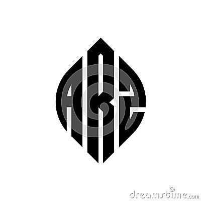 ARZ circle letter logo design with circle and ellipse shape. ARZ ellipse letters with typographic style. The three initials form a Vector Illustration