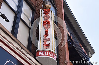 Nashville Tennessee Home of Country Music Editorial Stock Photo