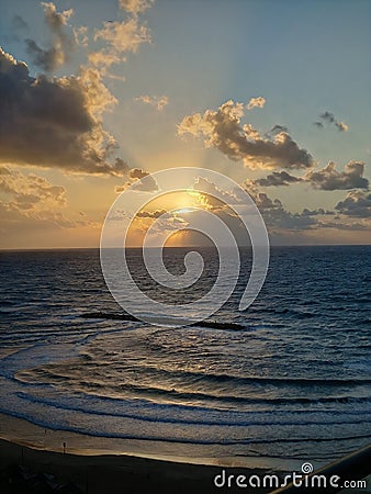 love through the clouds . Stock Photo