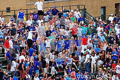 Bleacher seats, Wrigley Field Editorial Stock Photo