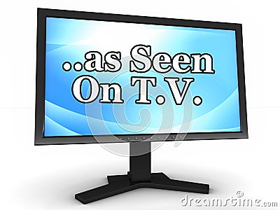 As seen on TV Stock Photo