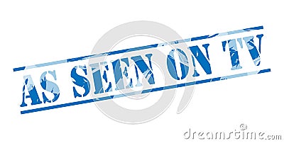 As seen on tv blue stamp Stock Photo