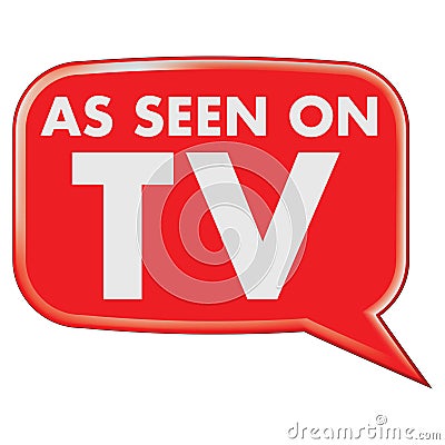 As Seen on TV Icon Stock Photo