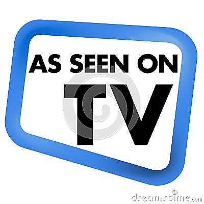 As Seen on TV Icon Stock Photo