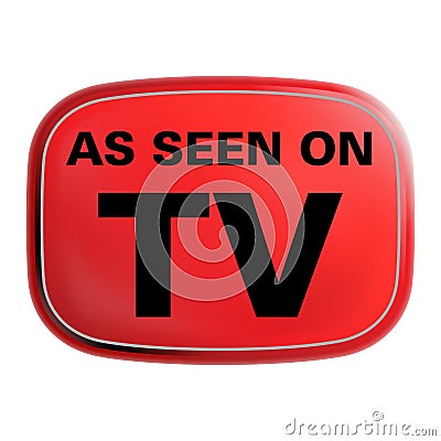 As Seen on TV Icon Stock Photo