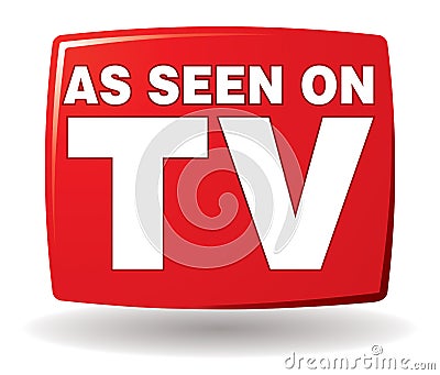 As Seen On TV Logo Vector Illustration