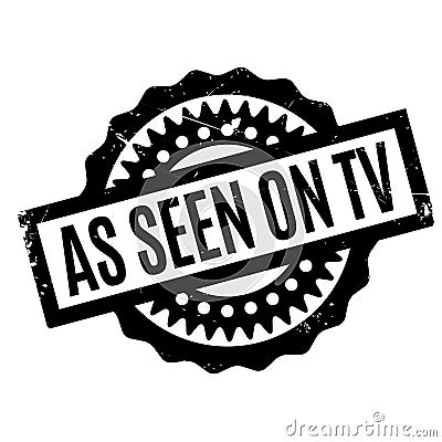 As Seen On Tv rubber stamp Vector Illustration