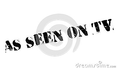 As Seen On Tv rubber stamp Vector Illustration