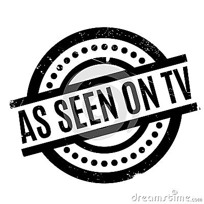 As Seen On Tv rubber stamp Vector Illustration