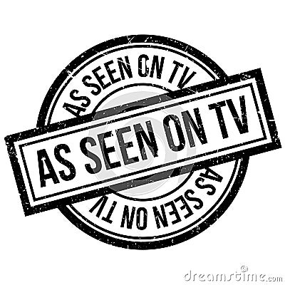 As Seen On Tv rubber stamp Vector Illustration