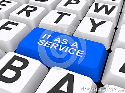 It as a service key Stock Photo