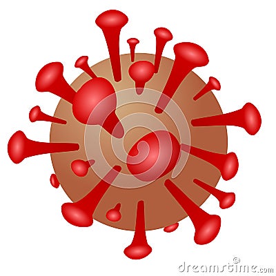 Pathogen Virus that is contagious Stock Photo