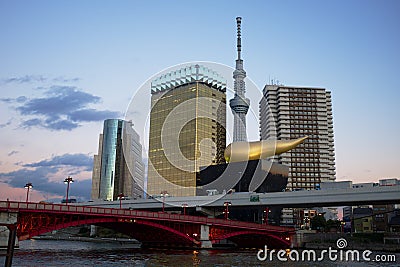 Asahi beer headquarter Stock Photo