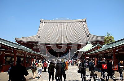 Asakusa Senso Temple, Tokyo, Japan Editorial Stock Photo