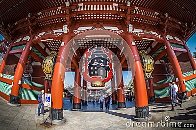 Asakusa temple in Tokyo, Japan Editorial Stock Photo
