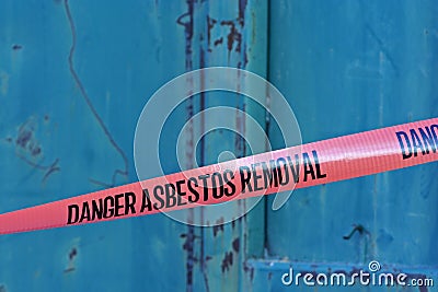 Asbestos Tape Stock Photo