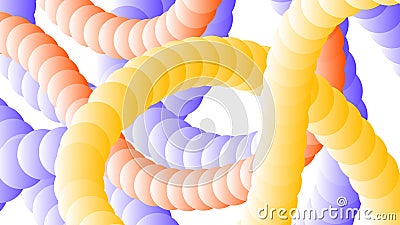 Asbtraktnye background of interwoven pipes. Vector Illustration