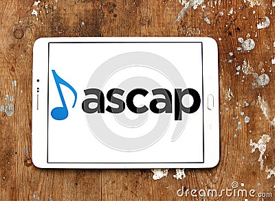 ASCAP , American Society of Composers, Authors and Publishers logo Editorial Stock Photo