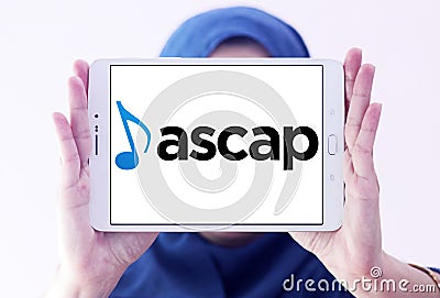 ASCAP , American Society of Composers, Authors and Publishers logo Editorial Stock Photo