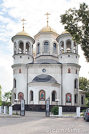 Ascension Cathedral in Zvenigorod Stock Photo
