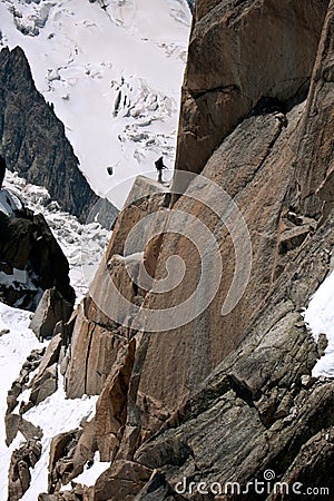 Ascent - Chamonix, France Stock Photo