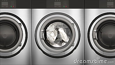 Asciugatrici pubblicitarie a slow motion 4k piene di asciugamani bianchi brillanti royalty illustrazione gratis Asciugatrici pubblicitarie a slow motion 4k piene di asciugamani bianchi brillanti royalty illustrazione gratis