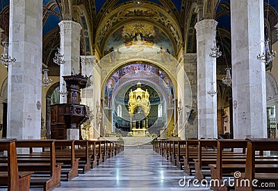 Ascoli Piceno - the Cathedral Editorial Stock Photo