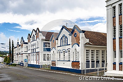 Ascurra, Brazil - Dec 28, 2023: Sao Paulo college in the city of Ascurra in Santa Catarina, Brazil, South America Editorial Stock Photo