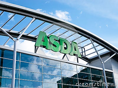 Asda Edmonton Green Superstore, London, UK. Editorial Stock Photo