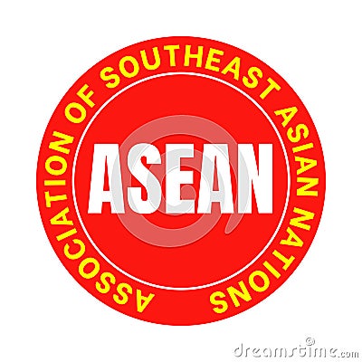 ASEAN association of southeast asian nations symbol Stock Photo