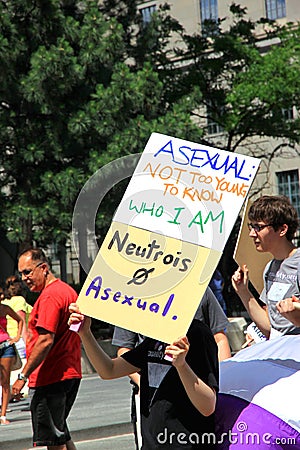 Asexual Movement Editorial Stock Photo