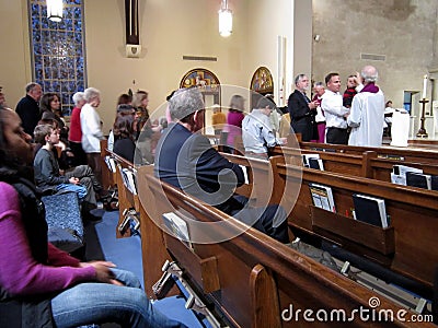 Ash Wednesday Service Editorial Stock Photo