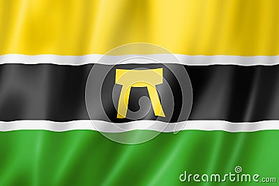 Ashanti people ethnic flag, Africa Cartoon Illustration