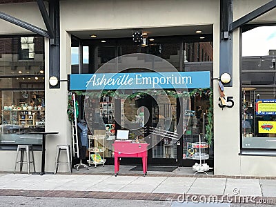 Asheville Emporium, Asheville, North Carolina Editorial Stock Photo