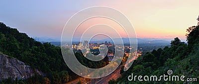 Asheville Skyline Stock Photo