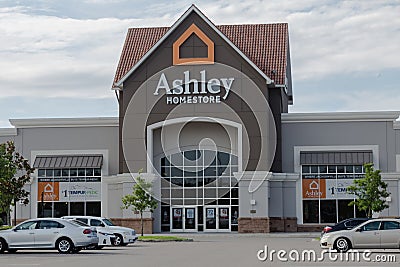 Ashley Homestore Storefront Editorial Stock Photo