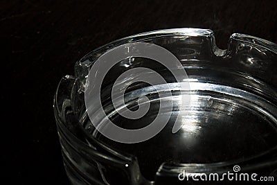 Ashtray in the dark shift Stock Photo