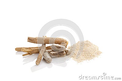 Ashwagandha superfood remedy. Stock Photo