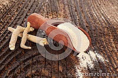 Ashwagandha Superfood remedy Stock Photo