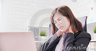 Asia businesswoman overwork Stock Photo