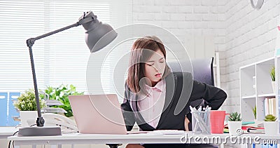 Asia businesswoman overwork Stock Photo