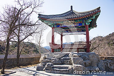 Asia China, Beijing, the Badaling Great Wall, landscape architecture Editorial Stock Photo