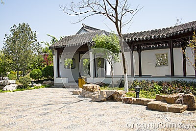 Asia China, Beijing, Garden Expo, Architecture and landscapeï¼ŒJiangnan garden Editorial Stock Photo